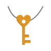 key on a necklace